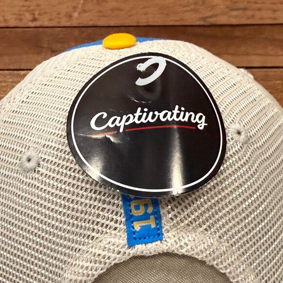 UCLA BRUINS One Size Snap Back Cap Hat Mesh Back Embroidered Captivating NWT - Picture 7 of 11